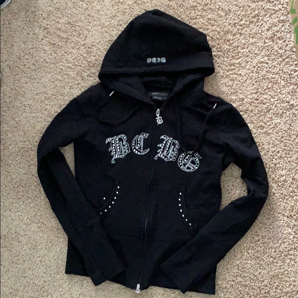 Black BCBG designer hoodie
